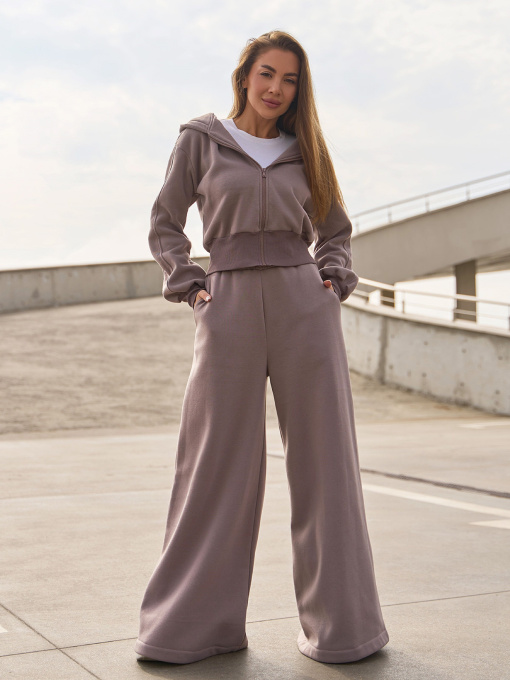 Повседневный костюм ISSA Plus модель 14854_коричневый Фото