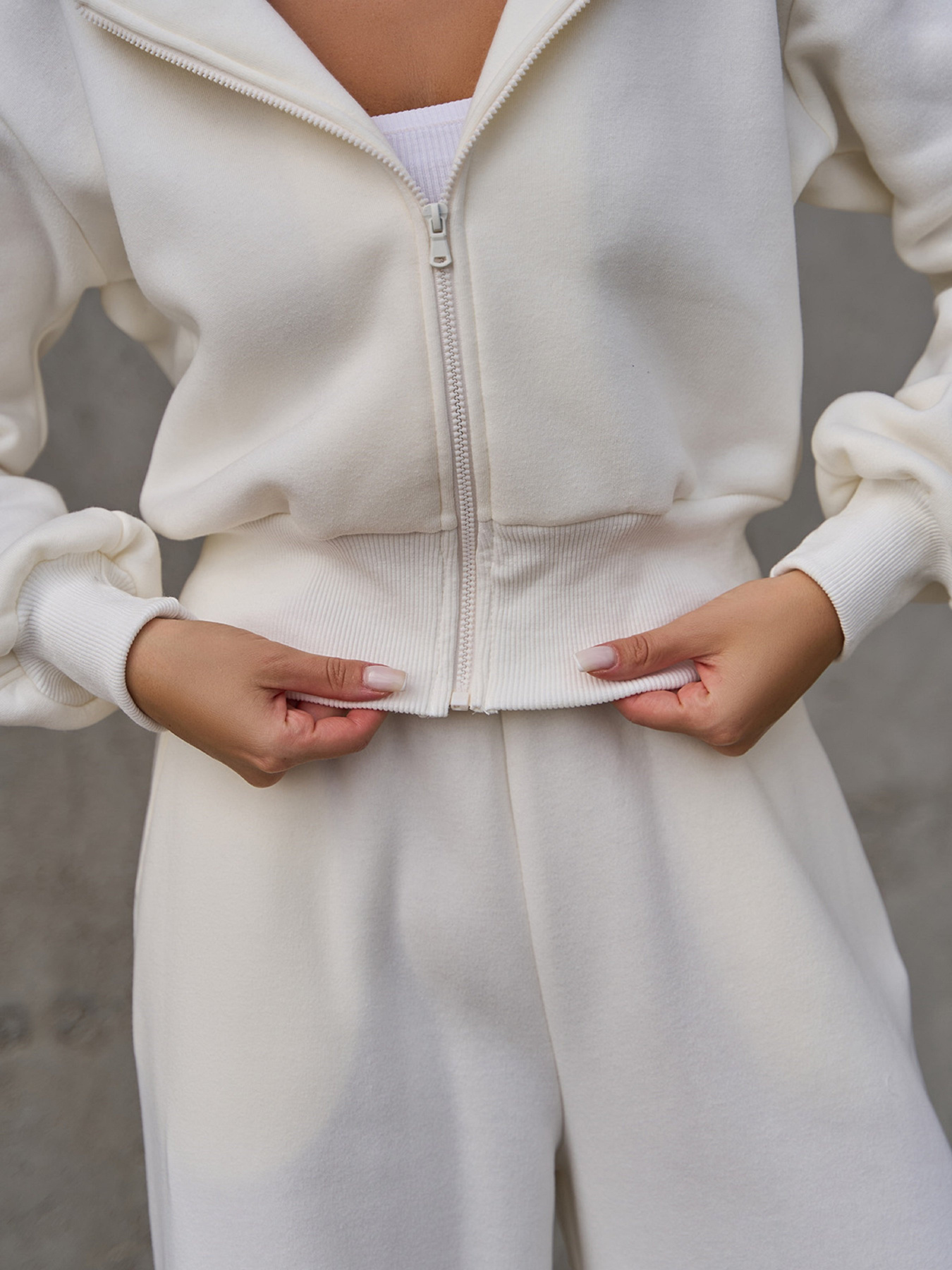 Повсякденний костюм ISSA Plus модель 14854_молочный Фото