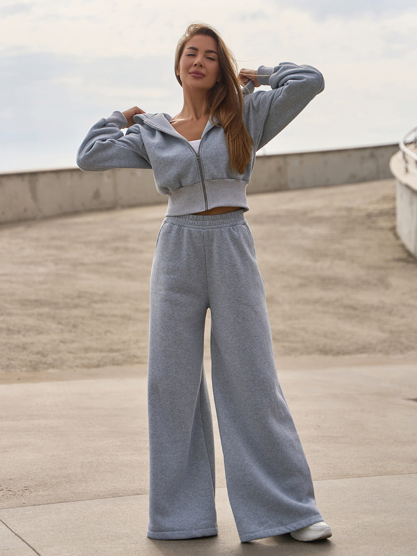 Костюм ISSA Plus модель 14854_светло_серый Фото