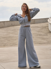 Повседневный костюм ISSA Plus модель 14854_светло_серый Повседневный костюм ISSA Plus модель 14854_светло_серый Фото