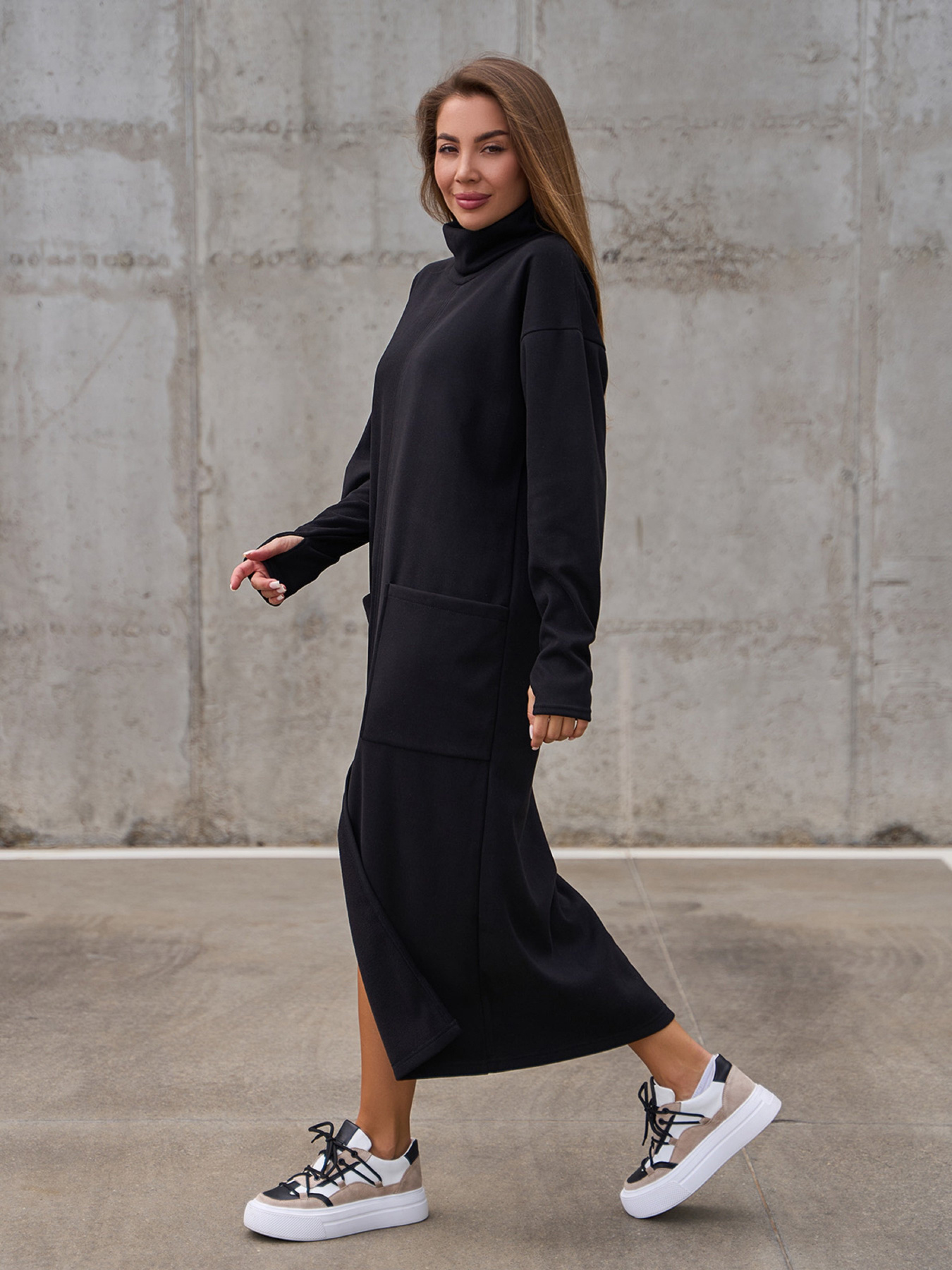 Платье миди ISSA Plus модель 14861_черный Фото