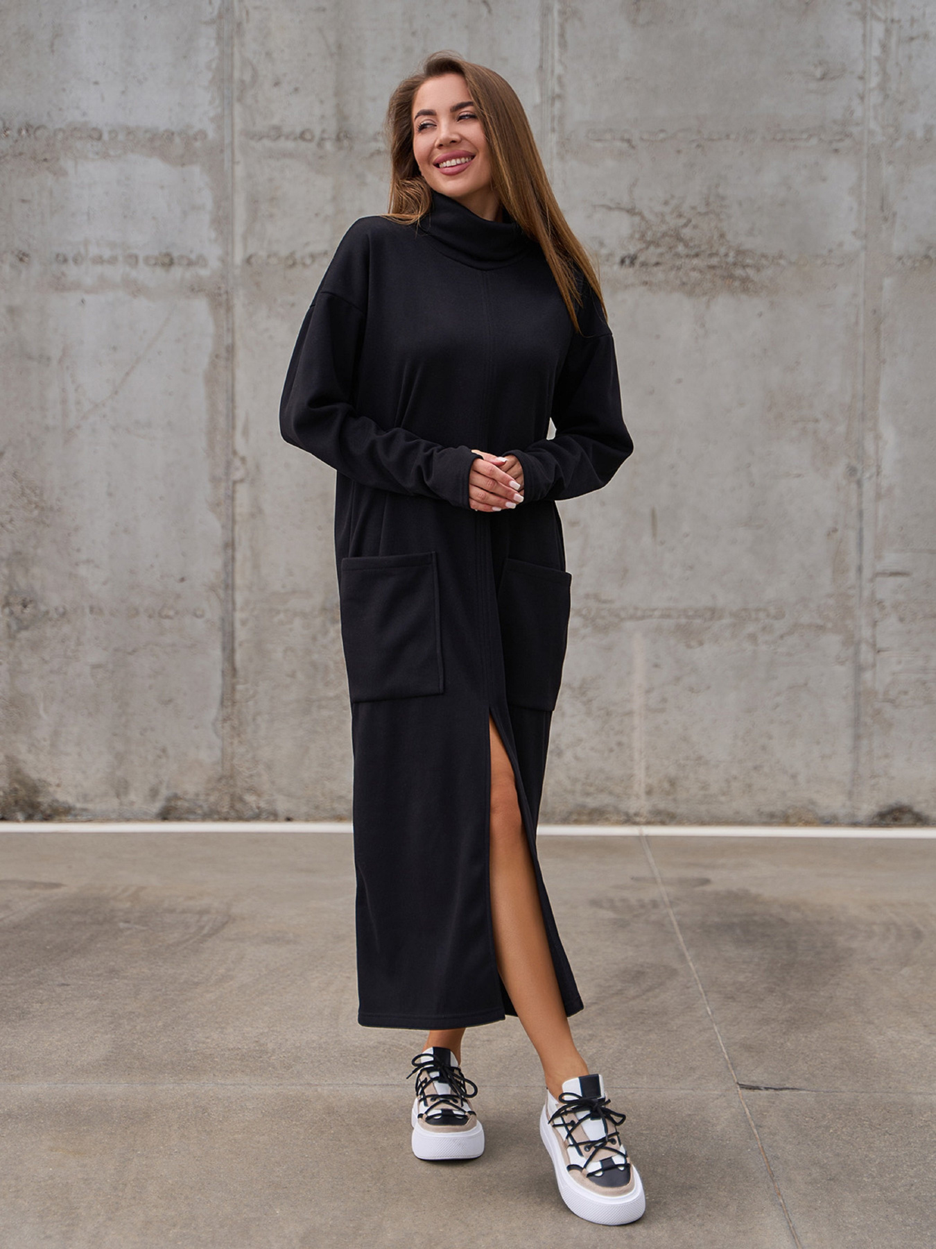 Платье миди ISSA Plus модель 14861_черный Фото