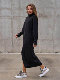 Платье миди ISSA Plus модель 14861_черный Фото