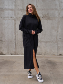 Платье миди ISSA Plus модель 14861_черный Фото