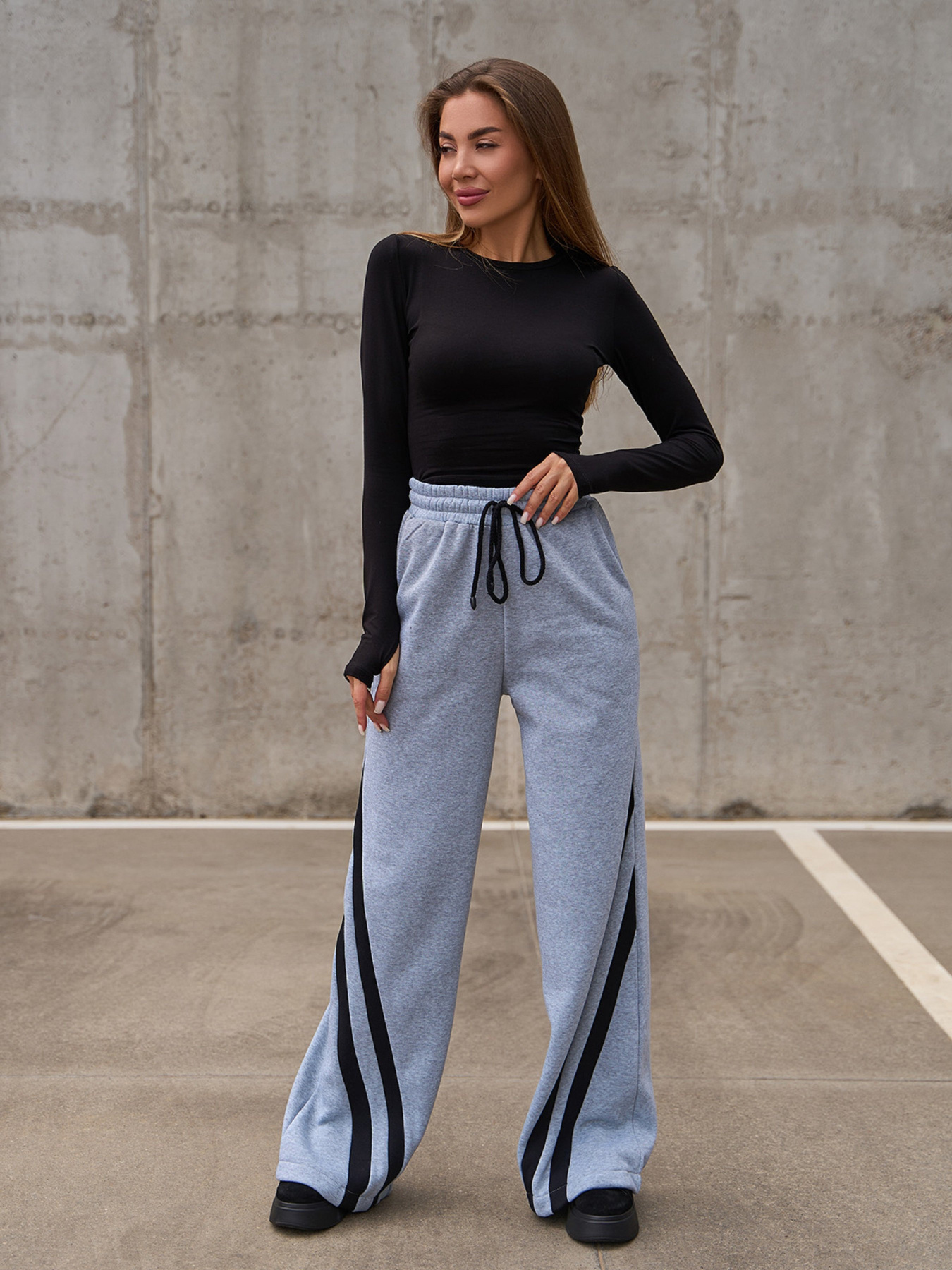 Штаны спортивные ISSA Plus модель 14903_светло_серый Фото