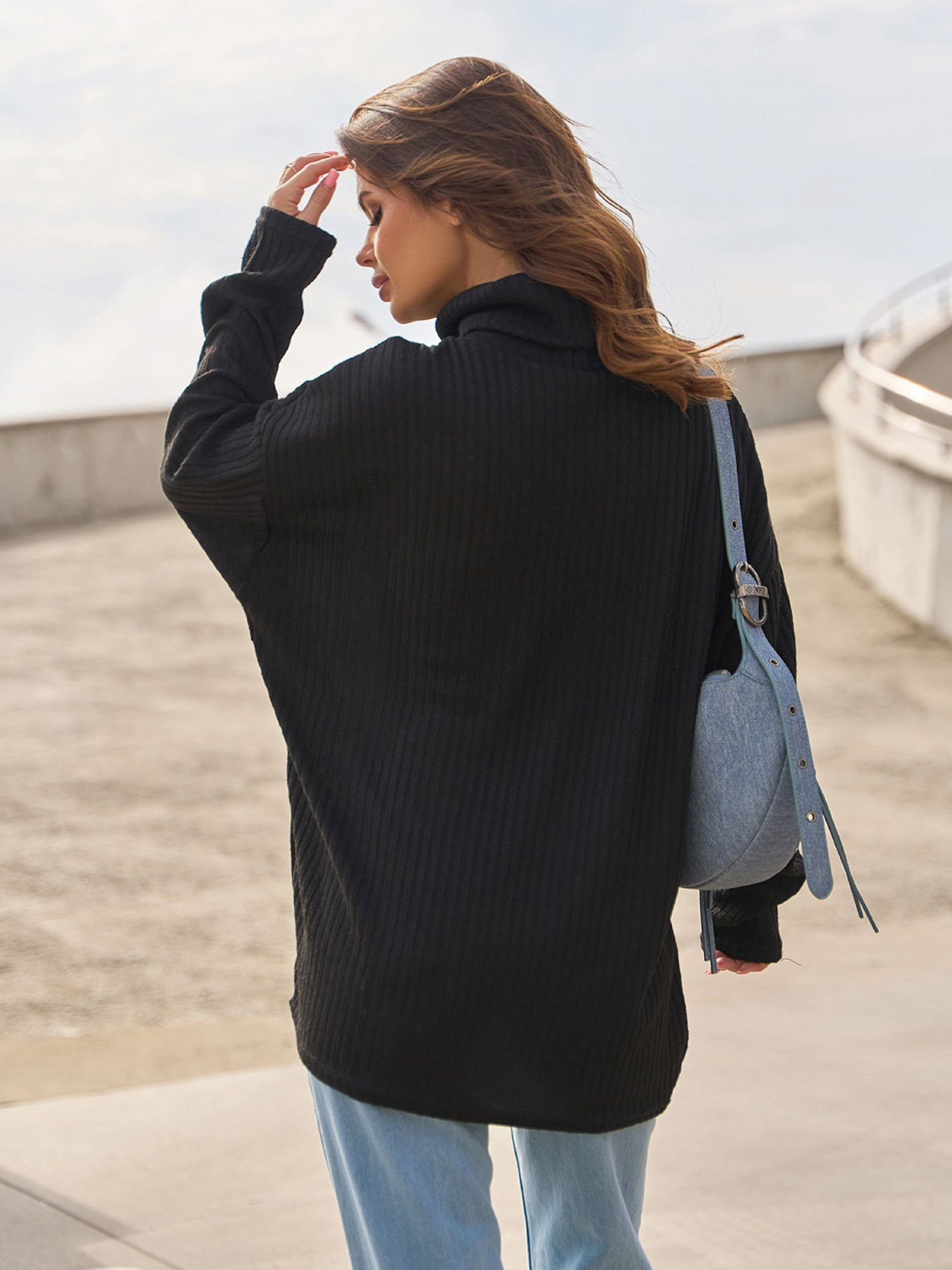 Светр ISSA Plus модель 14862_черный Фото