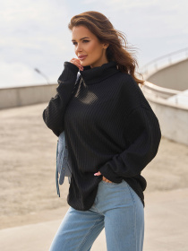 Светр ISSA Plus модель 14862_черный Фото