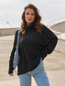 Светр ISSA Plus модель 14862_черный Фото