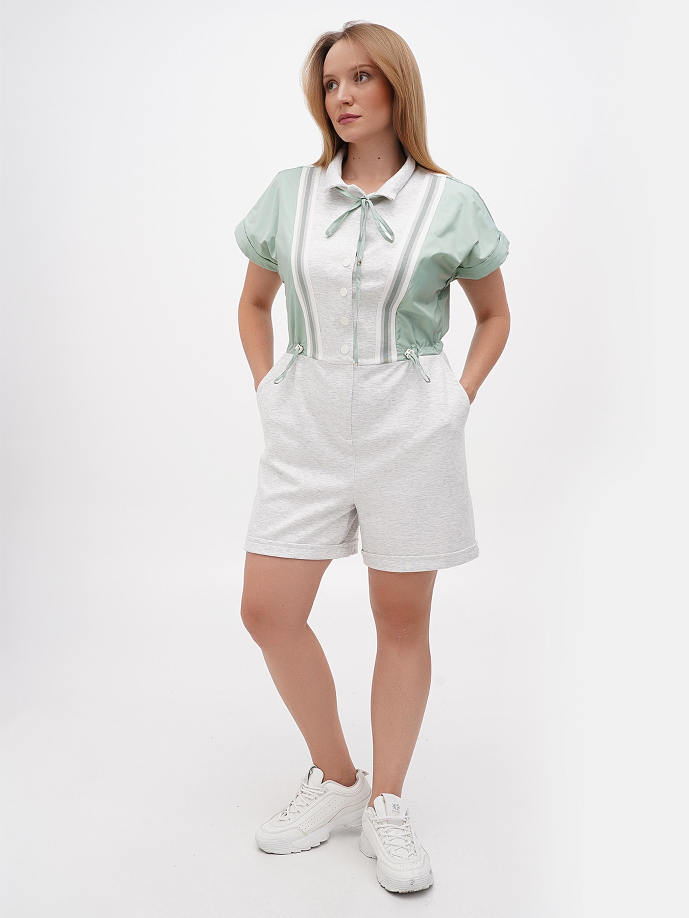 Комбінезон Sassofono модель A271-SF-3830_зеленый_серый Фото