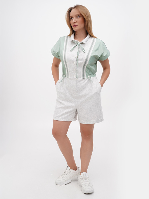 Комбинезон Sassofono модель A271-SF-3830_зеленый_серый Фото