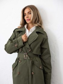 Тренч FloveTouch Модель TR001Haki Фото