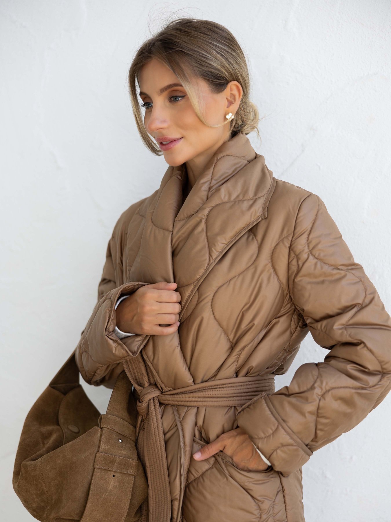 Демисезонная куртка FloveTouch модель Kurtka_LC_karamel Фото