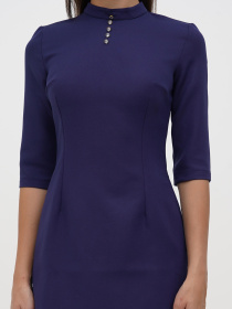 Платье мини Sassofono модель A271-SC-3499_синий Фото