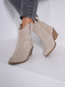 Сапоги ISSA Plus модель OB2-526_бежевый Сапоги ISSA Plus модель OB2-526_бежевый Фото