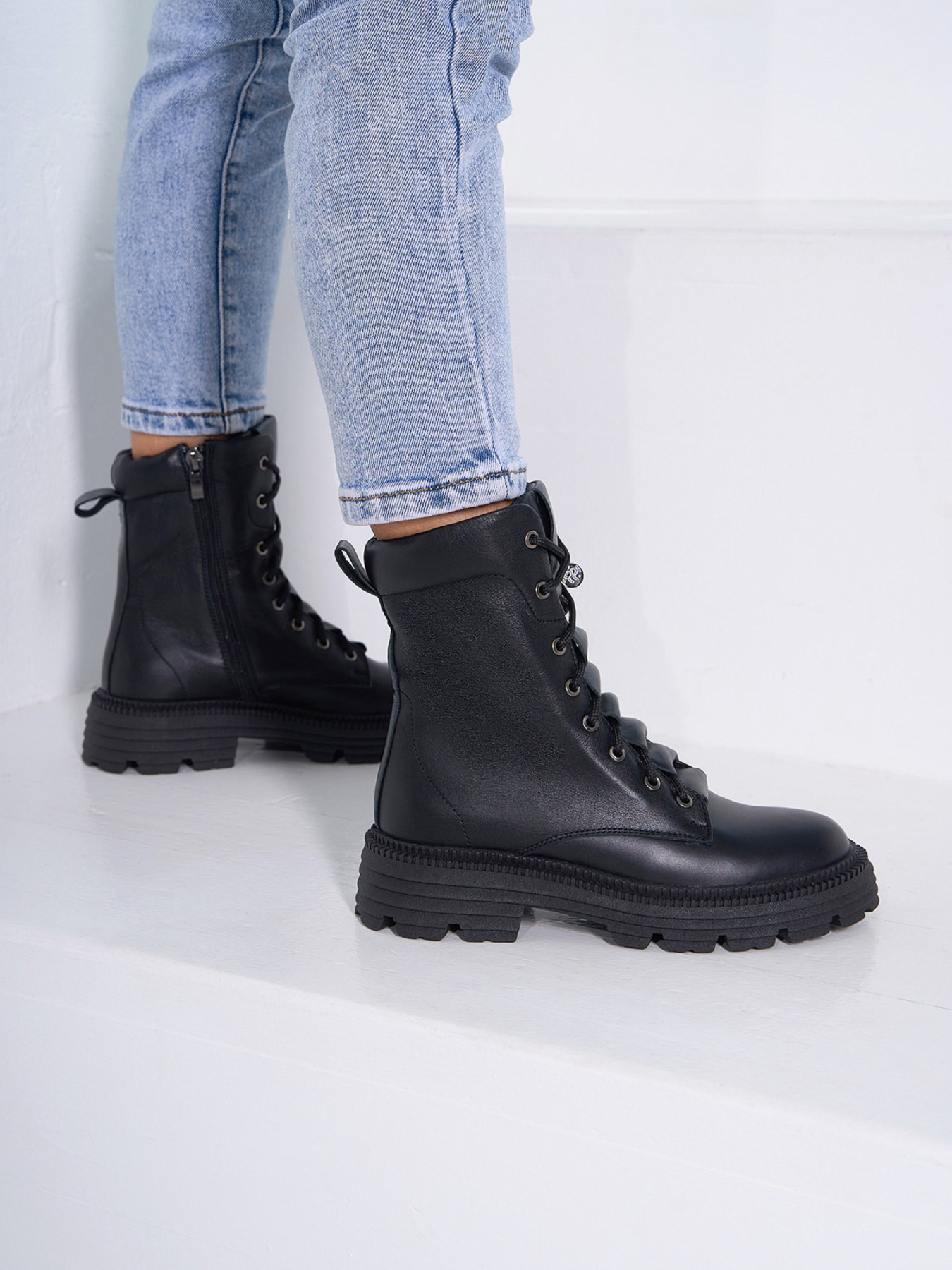 Ботинки ISSA Plus модель OB2-527_черный Фото