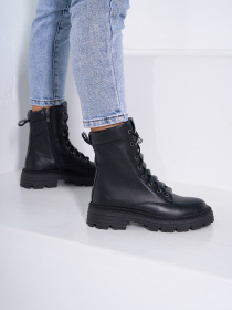 Ботинки ISSA Plus модель OB2-527_черный Фото