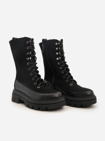 Ботинки ISSA Plus модель OB2-528_черный Фото