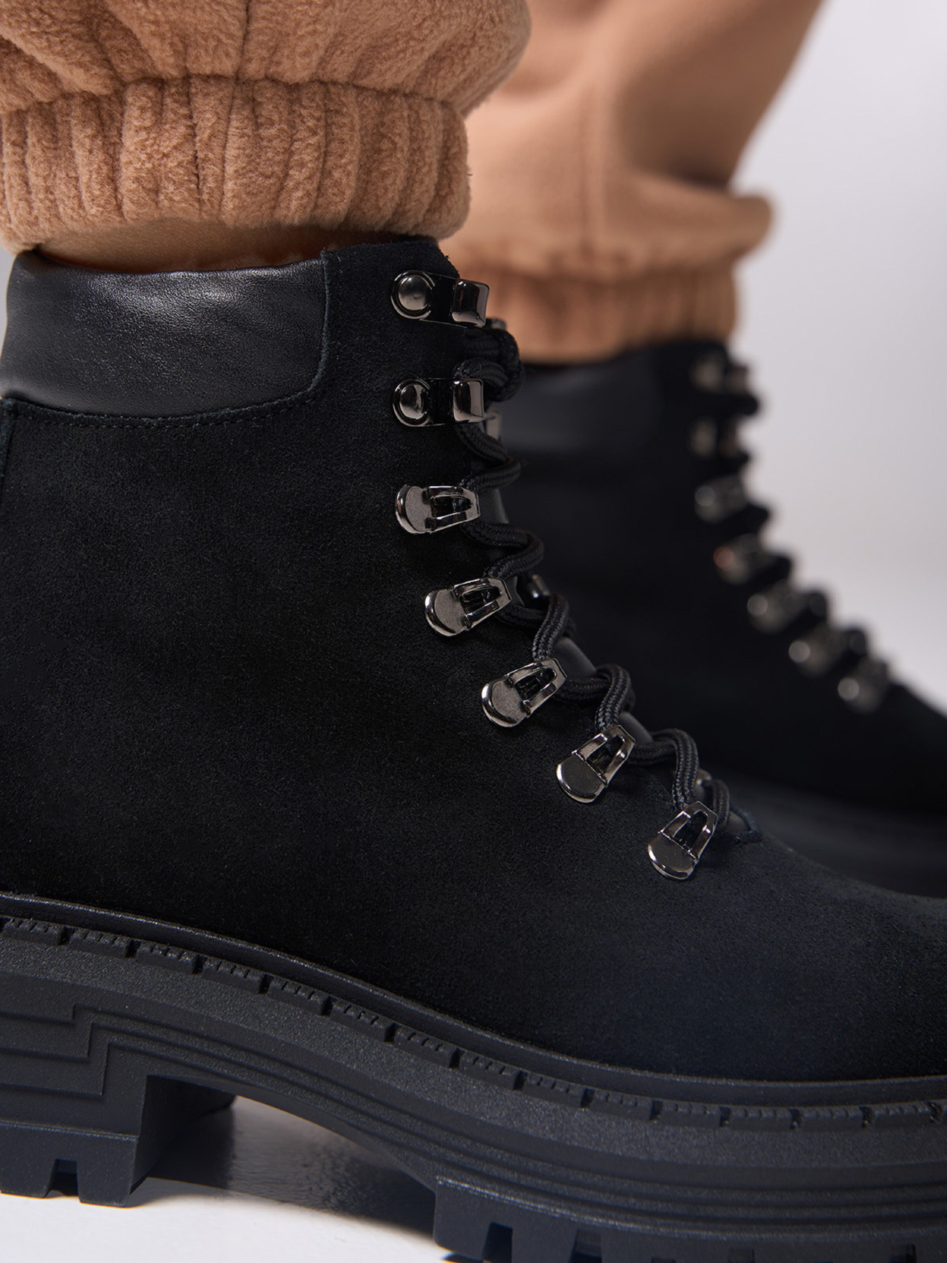 Ботинки ISSA Plus модель OB2-529_черный Фото