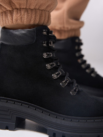 Ботинки ISSA Plus модель OB2-529_черный Фото