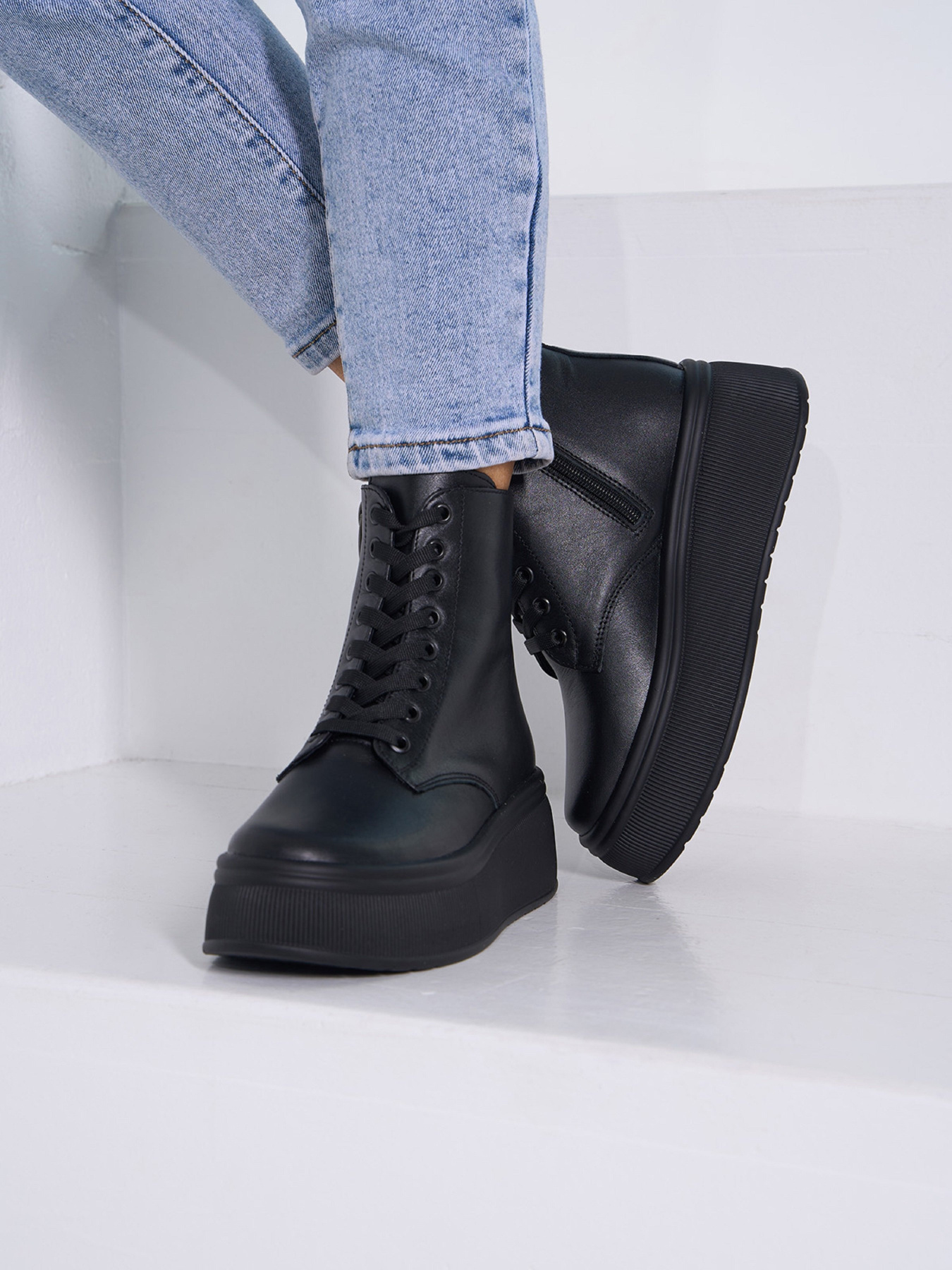 Ботинки ISSA Plus модель OB2-525_черный Фото