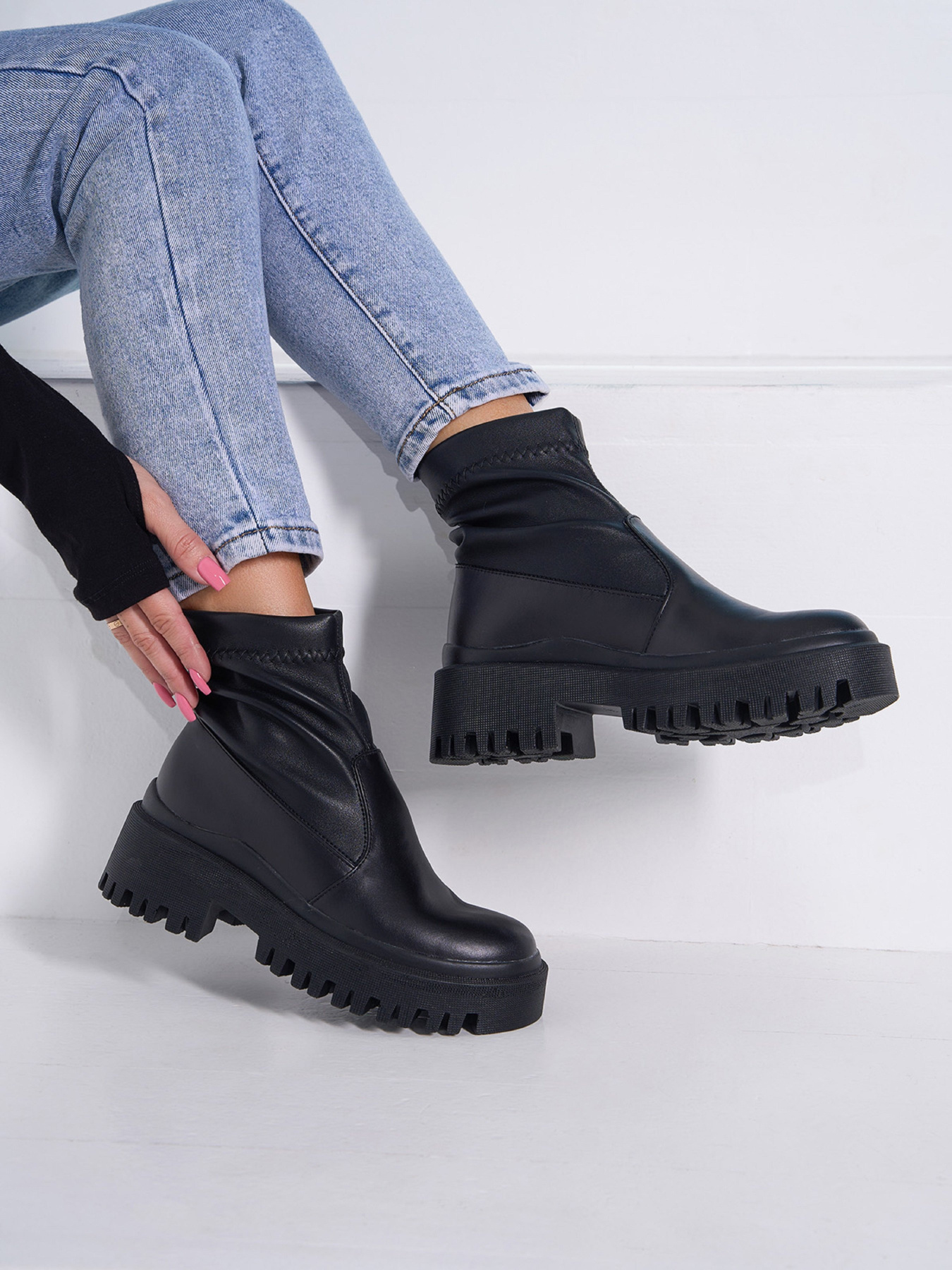 Ботинки ISSA Plus модель OB2-521_черный Фото