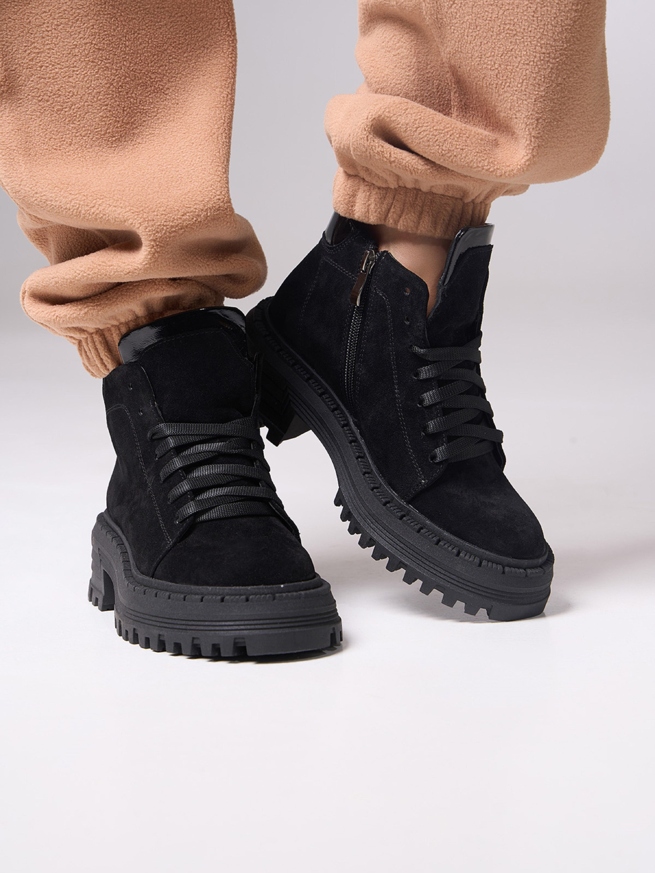 Ботинки ISSA Plus модель OB2-522_черный Фото