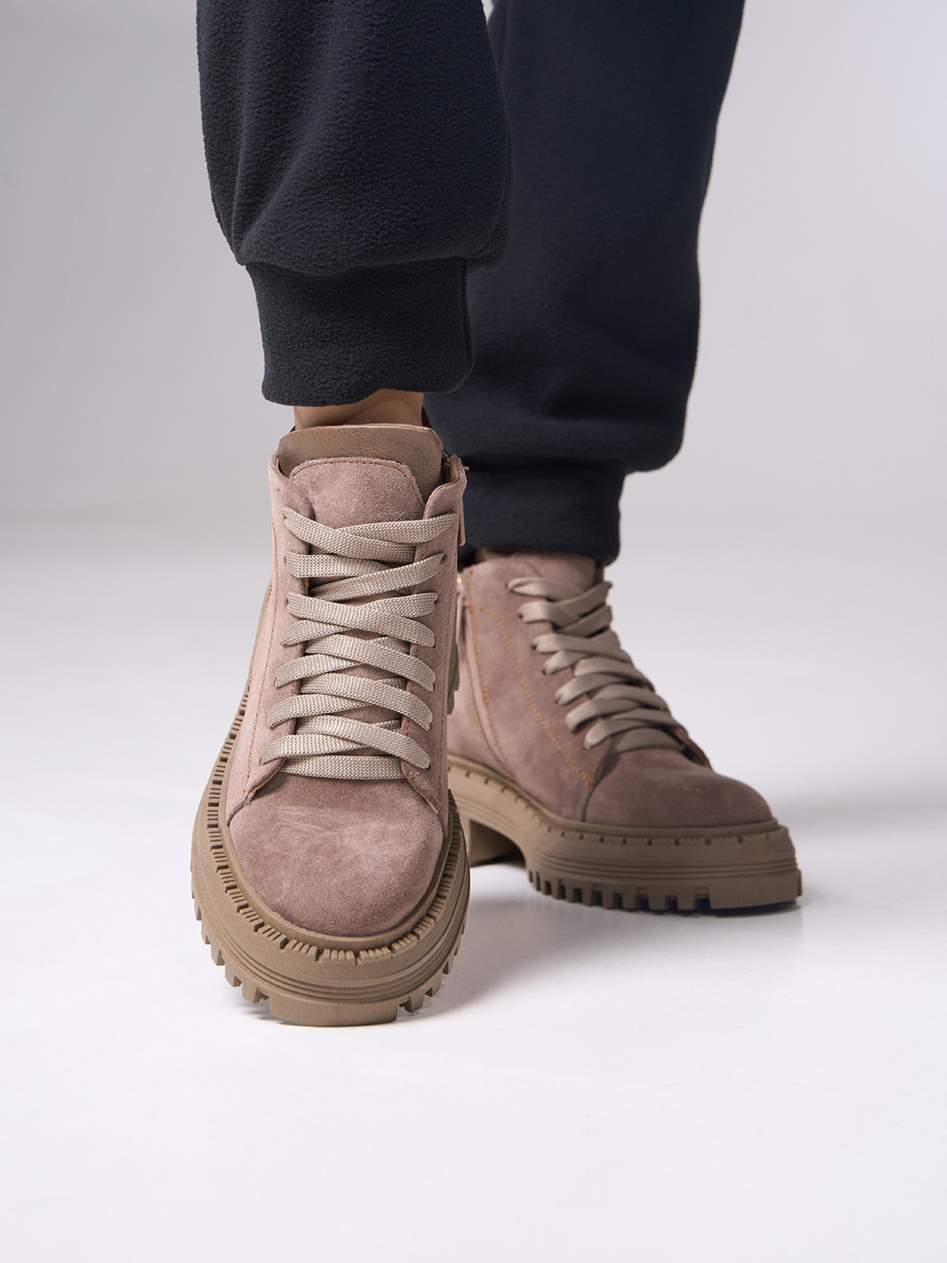 Ботинки ISSA Plus модель OB2-522_бежевый Фото