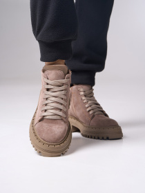 Ботинки ISSA Plus модель OB2-522_бежевый Фото