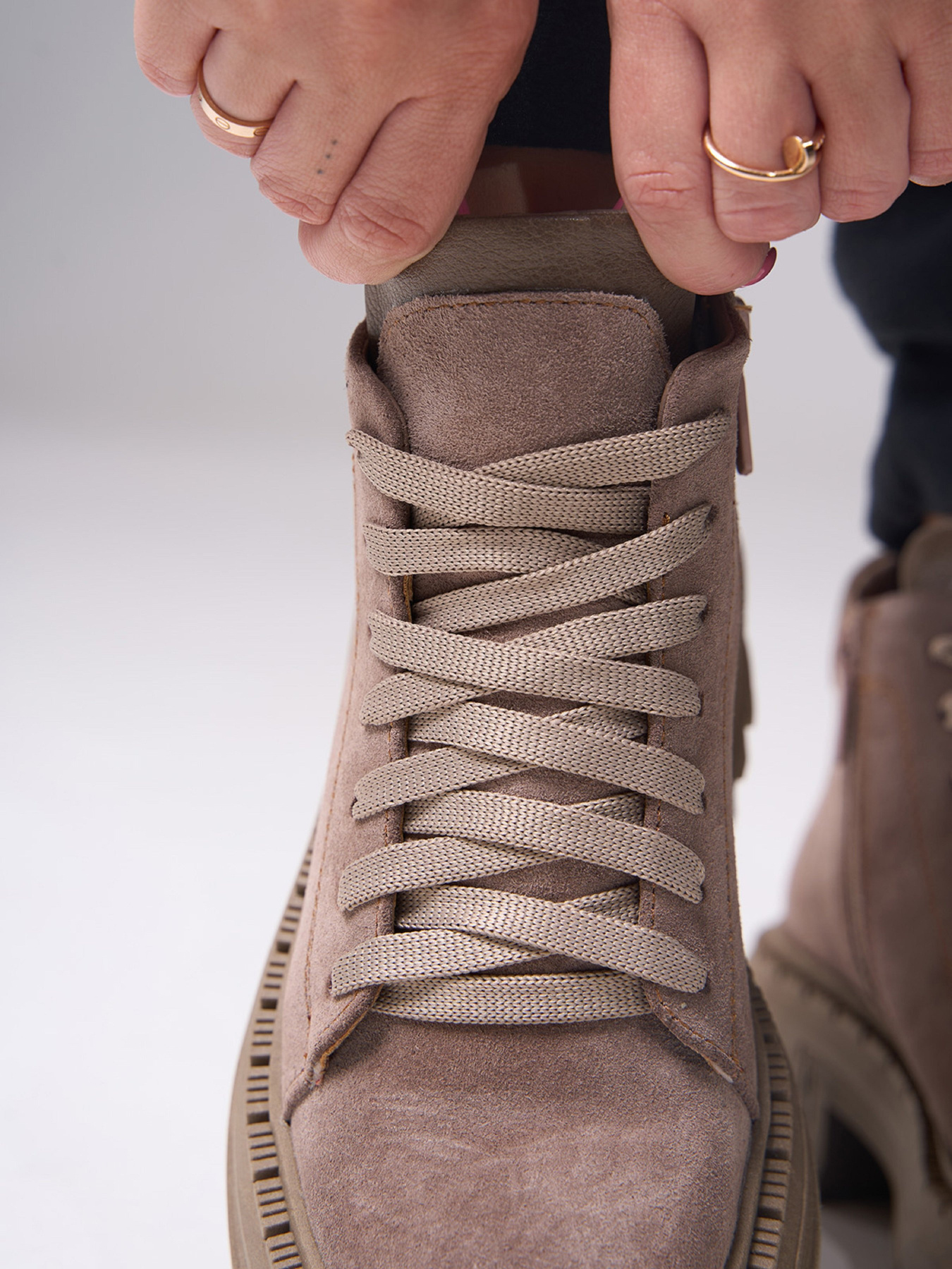 Черевики ISSA Plus модель OB2-522_бежевый Фото