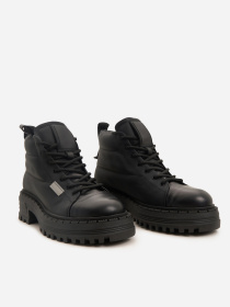 Ботинки ISSA Plus модель OB2-547_черный Фото