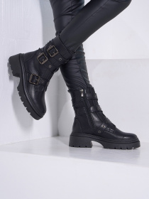 Ботинки ISSA Plus модель OB2-538_черный Фото