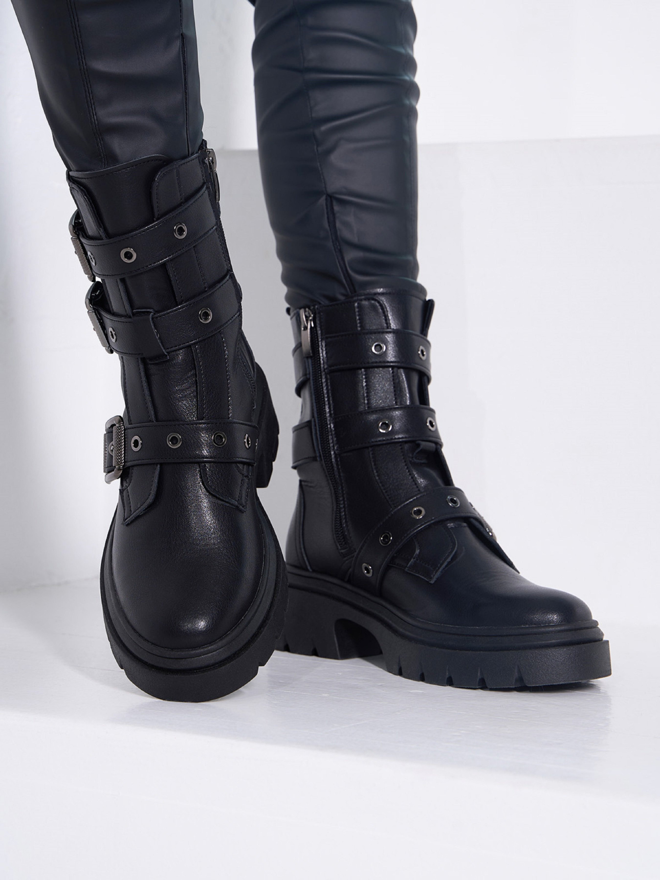 Черевики ISSA Plus модель OB2-538_черный Фото