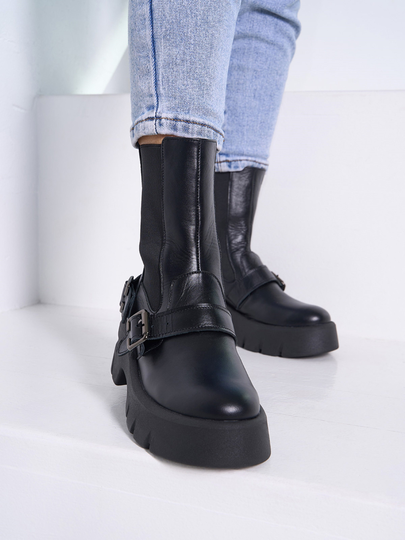 Ботинки ISSA Plus модель OB2-540_черный Фото