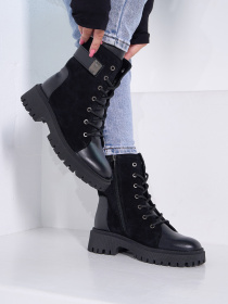 Черевики ISSA Plus модель OB2-546_черный Черевики ISSA Plus модель OB2-546_черный Фото