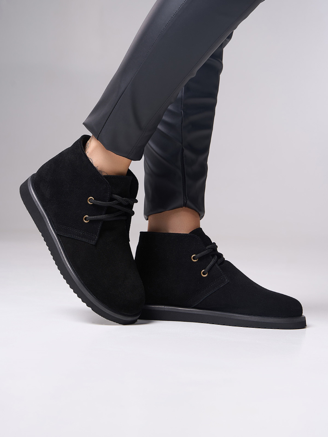 Ботинки ISSA Plus модель OB2-536_черный Фото