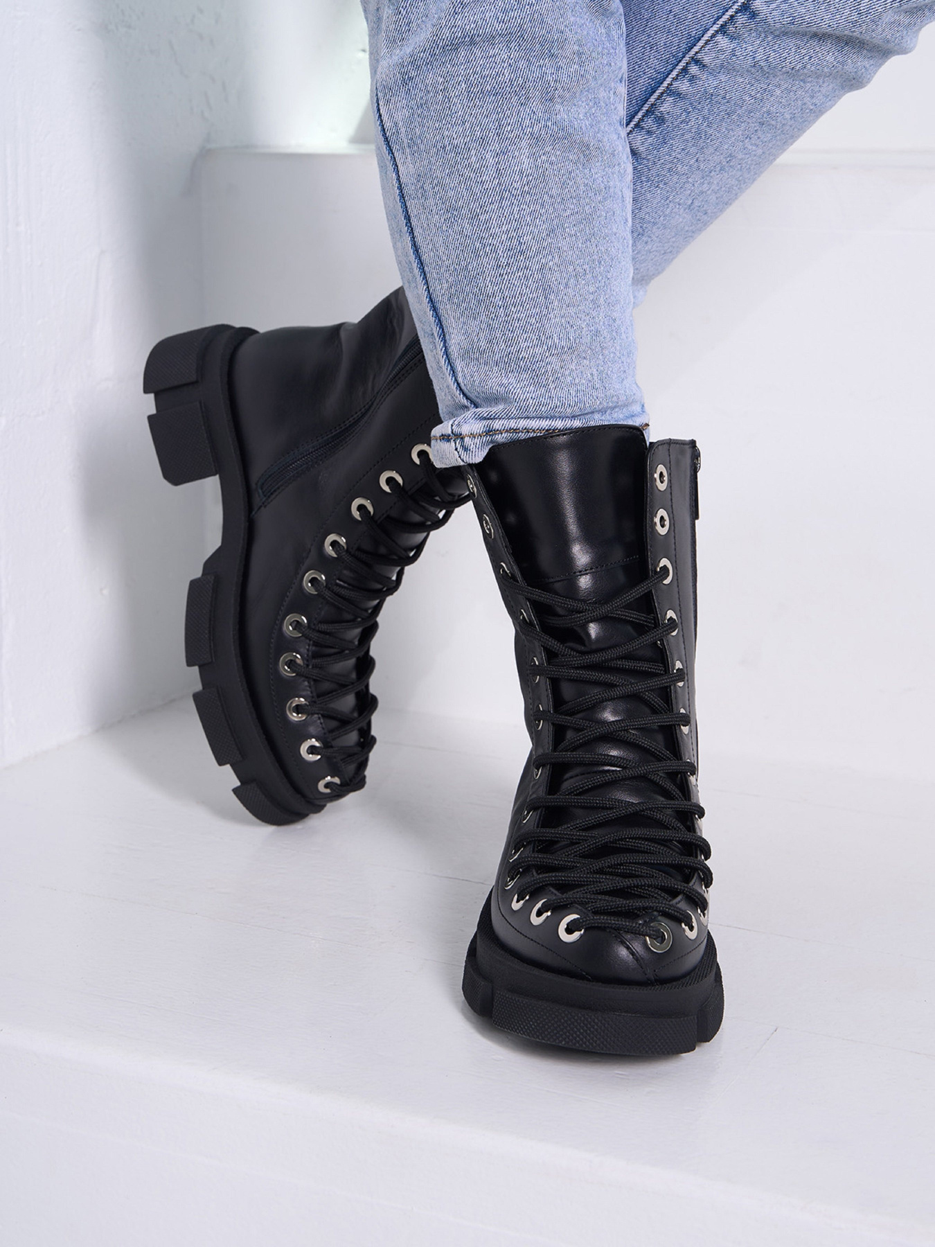 Черевики ISSA Plus модель OB2-537_черный Фото