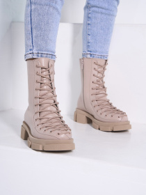 Ботинки ISSA Plus модель OB2-537_бежевый Фото