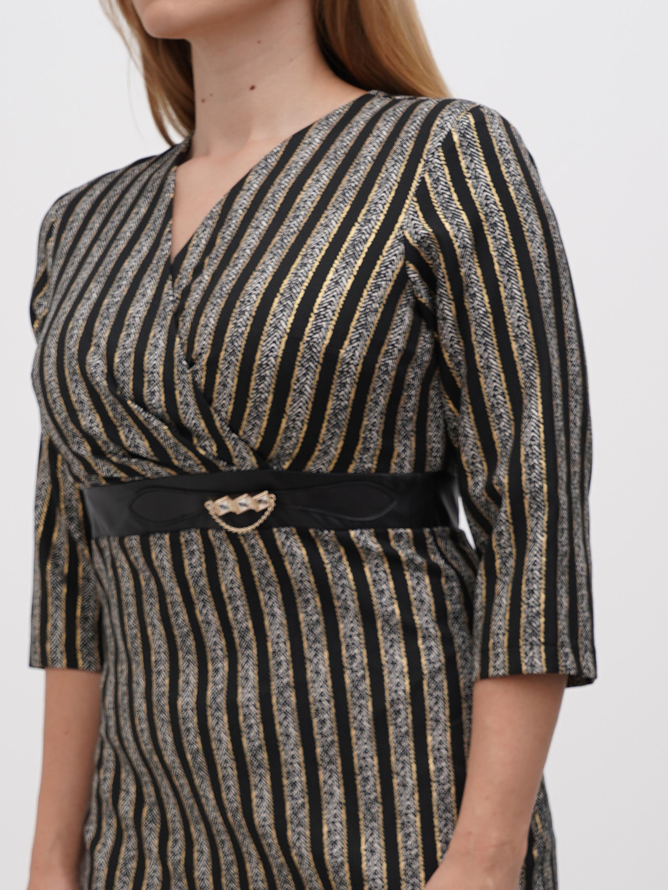 Платье мини Sassofono модель A271-SC-3435_чёрный Фото