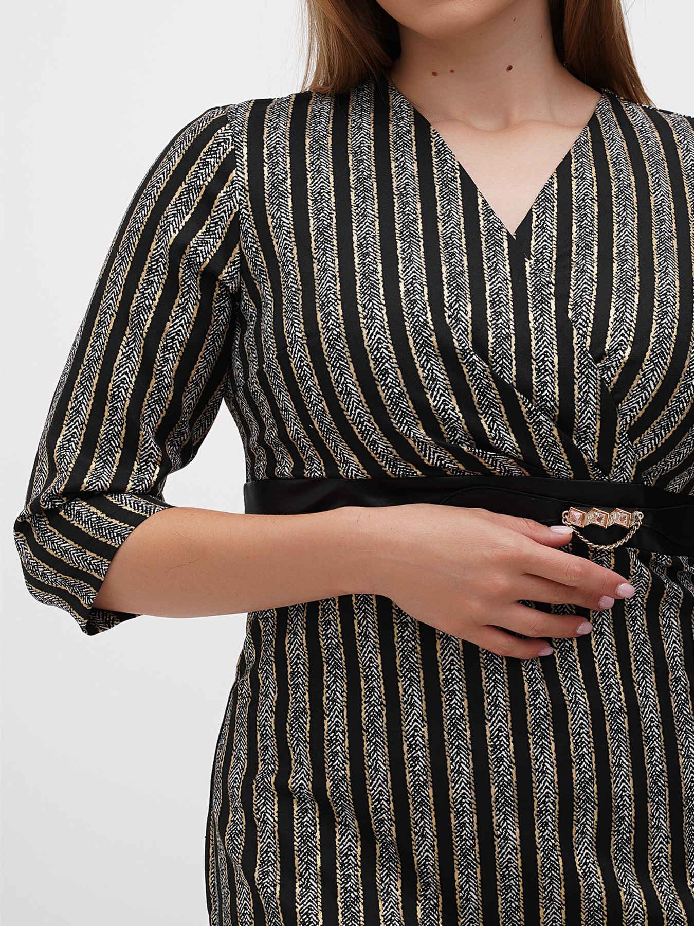 Платье мини Sassofono модель A271-SC-3435_чёрный Фото