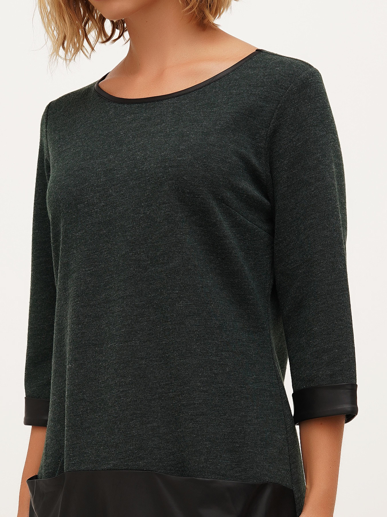 Платье мини Sassofono модель A271-SC-3485_зелёный Фото