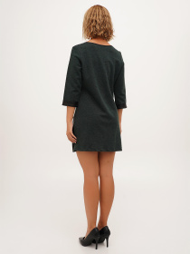 Платье мини Sassofono модель A271-SC-3485_зелёный Фото