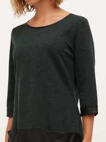 Платье мини Sassofono модель A271-SC-3485_зелёный Фото