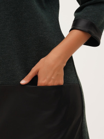 Платье мини Sassofono модель A271-SC-3485_зелёный Фото