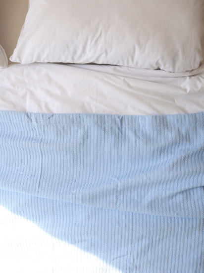 BedclozZzes ­Хлопковое одеяло Колос цвет Голубой модель 8575-2 — фото 4 - INTERTOP