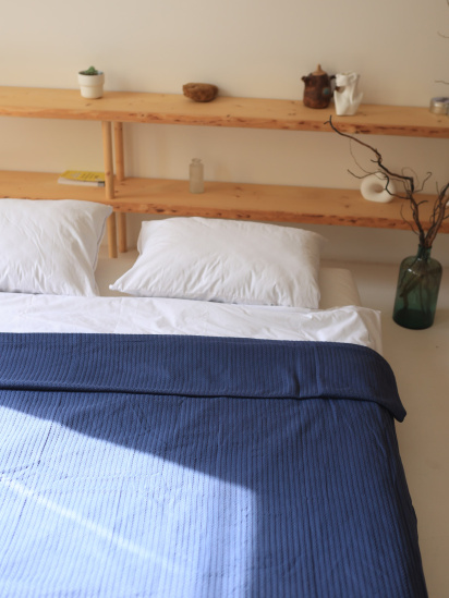 BedclozZzes ­Хлопковое одеяло Колос цвет Индиго модель 11390-1 - фото