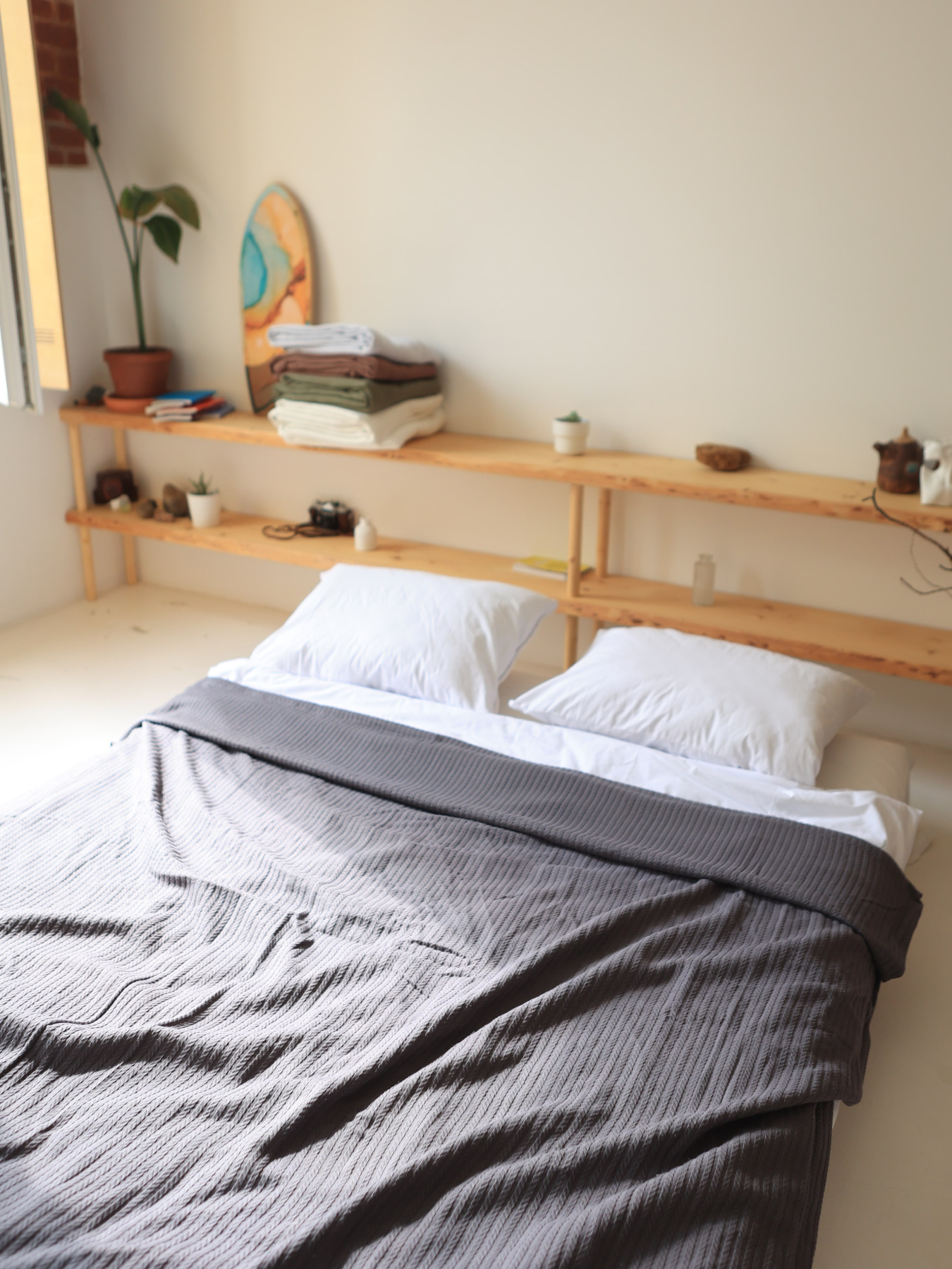 Хлопковое одеяло Колос цвет Графит BedclozZzes модель 11362-1 Фото