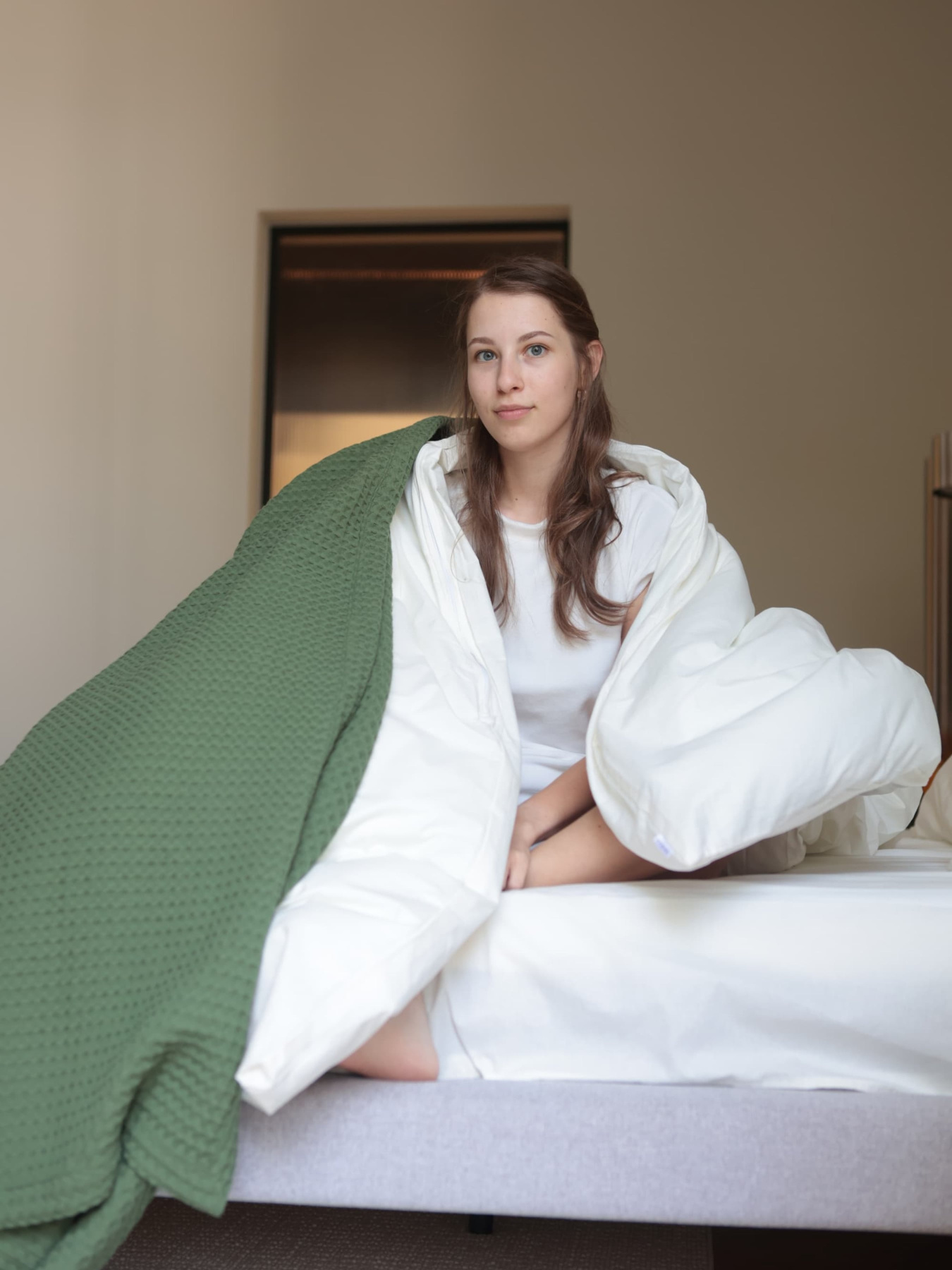 Хлопковое одеяло Точка цвет Зелёный BedclozZzes модель 13901 Фото