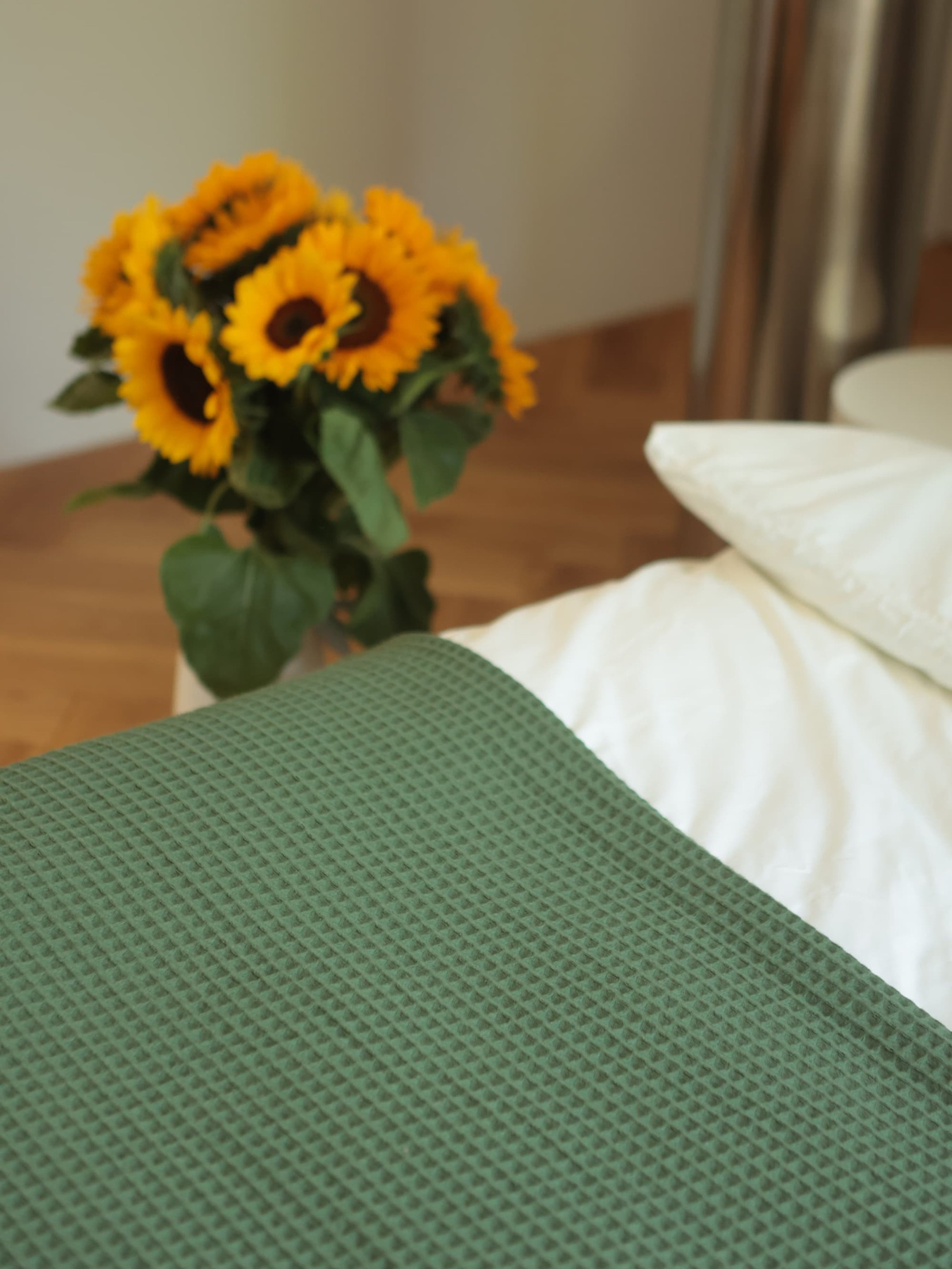 Хлопковое одеяло Точка цвет Зелёный BedclozZzes модель 13901 Фото