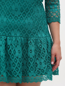 Платье мини Sassofono модель A271-SC-3510_зелёный Фото