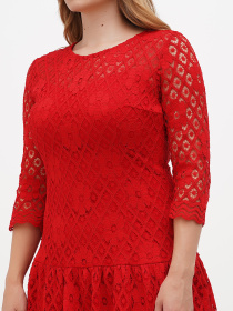 Сукня міні Sassofono модель A271-SC-3510_красный Сукня міні Sassofono модель A271-SC-3510_красный Фото